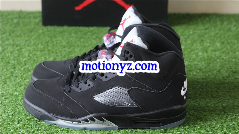 Authentic Air Jordan 5 Retro Blackmetallic